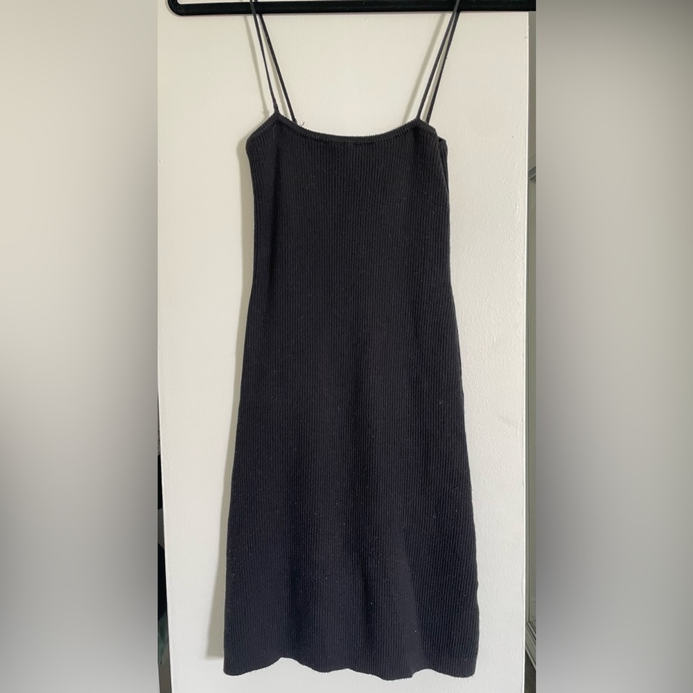 Black Brandy Melville ribbed dress